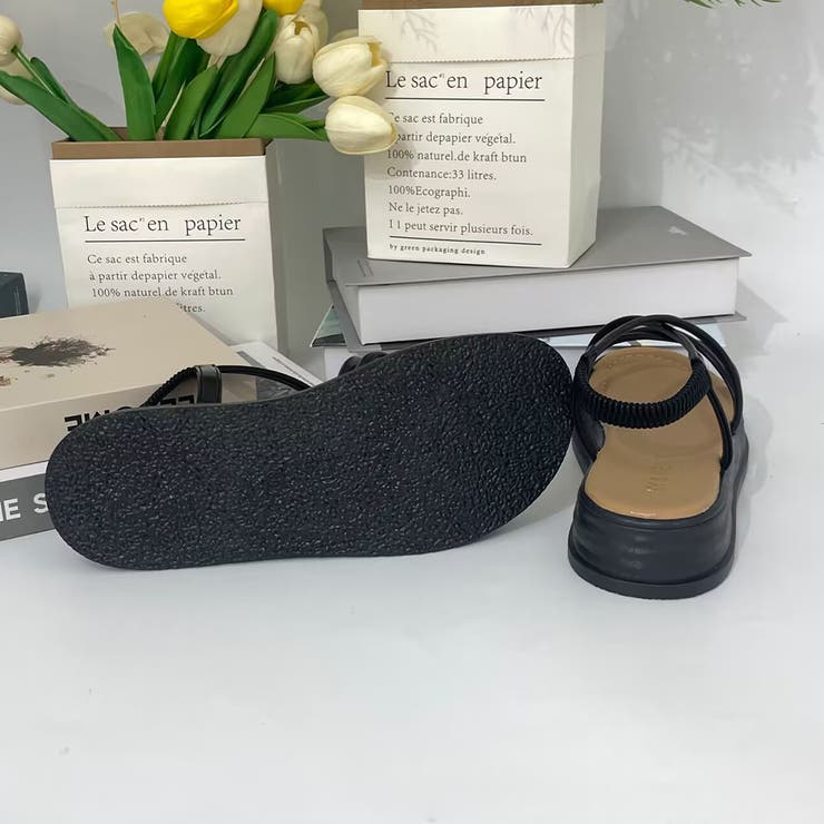 厚底サンダル ストラップ 美脚 韓国 夏 | SUNSHINE CLOSET | 詳細画像9 