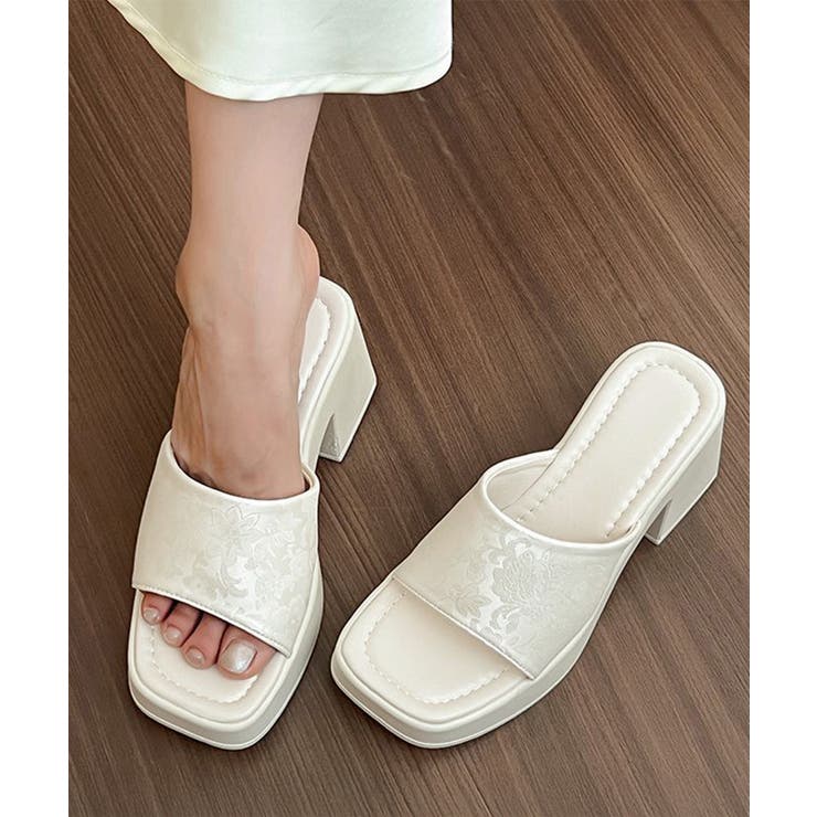 ミュールサンダル 花柄 レディース 夏 | SUNSHINE CLOSET | 詳細画像1 