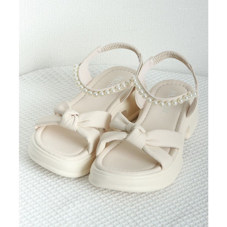 太ヒールサンダル レディース パール付き | SUNSHINE CLOSET | 詳細画像15 