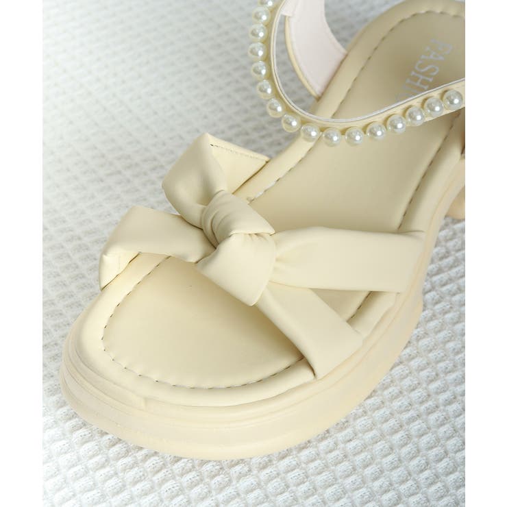 太ヒールサンダル レディース パール付き | SUNSHINE CLOSET | 詳細画像20 