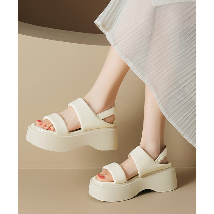 厚底サンダル ボリュームソール 美脚 夏 | SUNSHINE CLOSET | 詳細画像3 