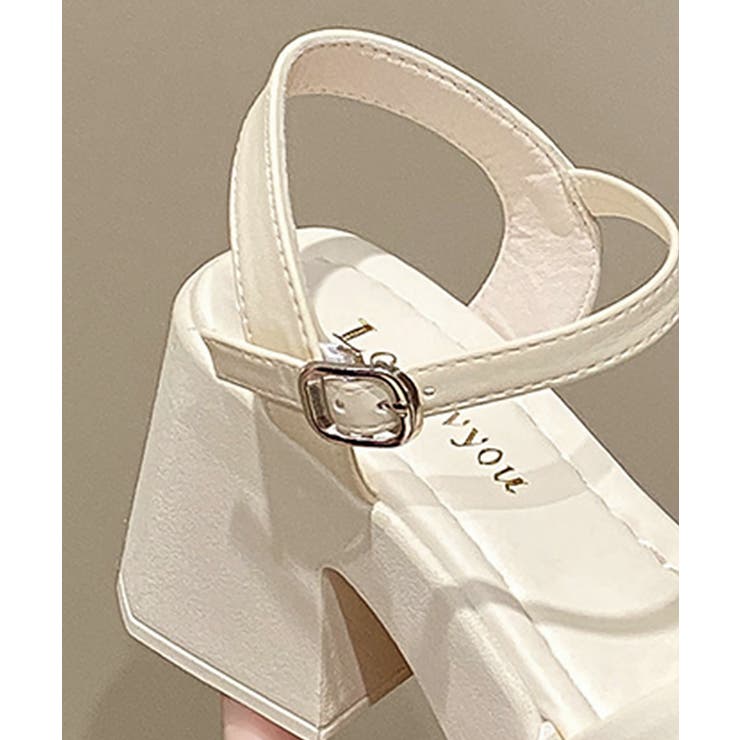 太ヒールサンダル レディース リボン風 | SUNSHINE CLOSET | 詳細画像22 