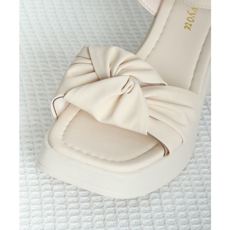 太ヒールサンダル レディース リボン風 | SUNSHINE CLOSET | 詳細画像23 