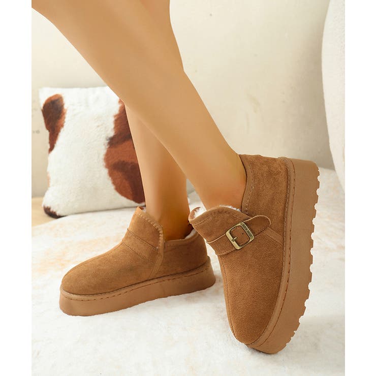 ムートンブーツ 厚底 ショートブーツ 冬 | SUNSHINE CLOSET | 詳細画像14