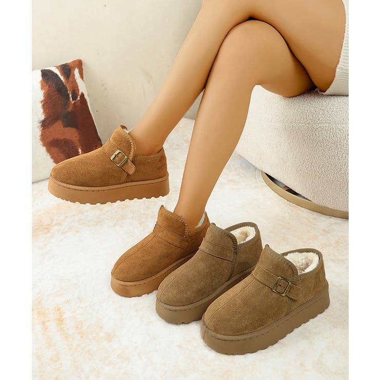 ムートンブーツ 厚底 ショートブーツ 冬 | SUNSHINE CLOSET | 詳細画像2