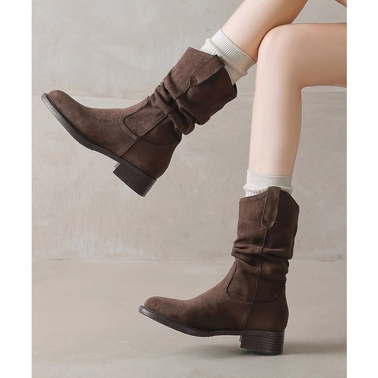 ウエスタンブーツ ミドルブーツ 春秋冬靴 | SUNSHINE CLOSET | 詳細画像1 