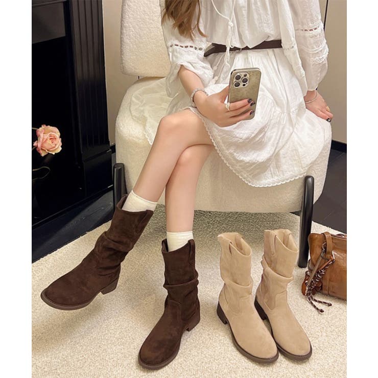 ウエスタンブーツ ミドルブーツ 春秋冬靴 | SUNSHINE CLOSET | 詳細画像20 