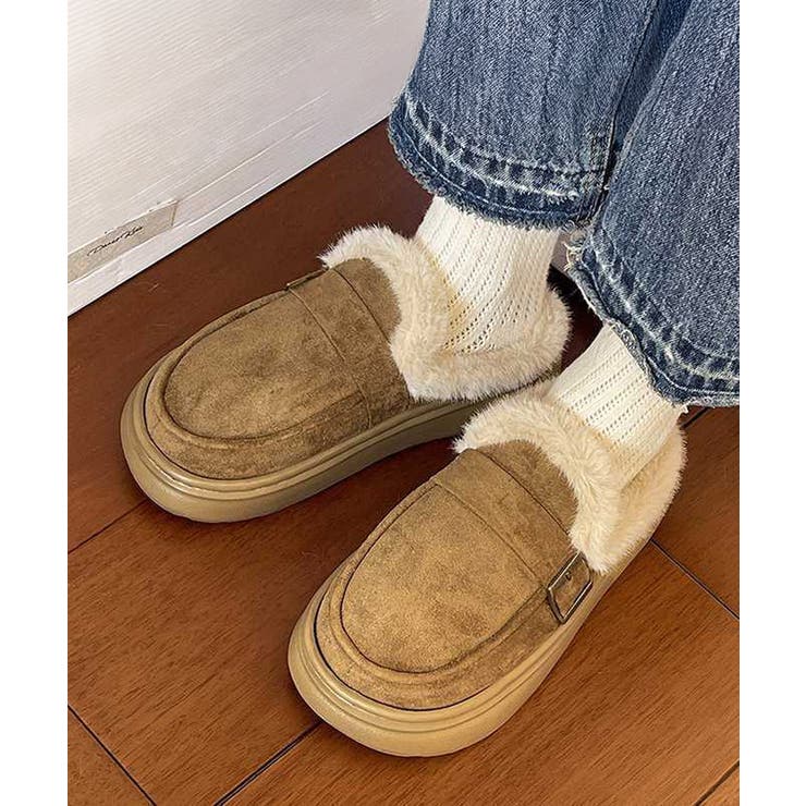 ファーモカシン 厚底 裏起毛 レディース | SUNSHINE CLOSET | 詳細画像12 