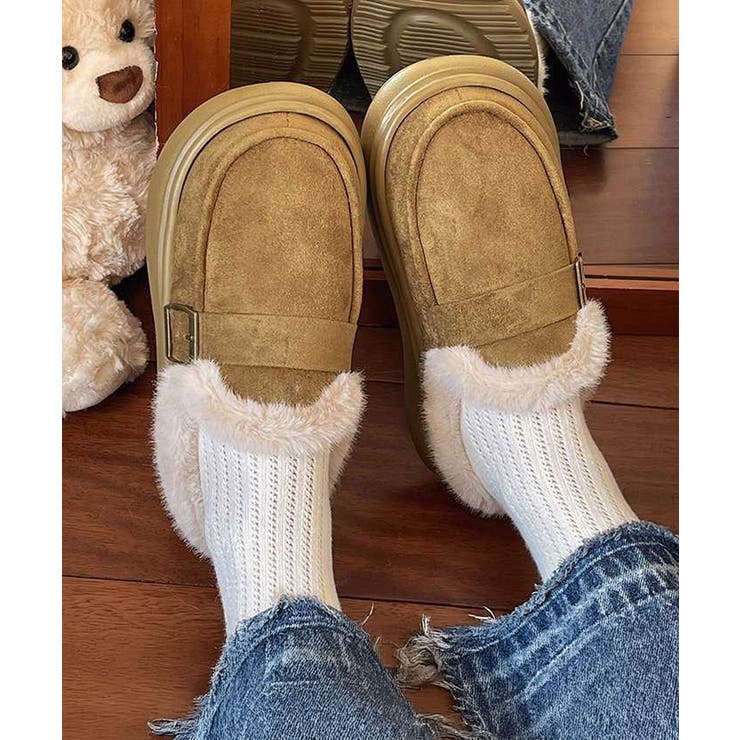 ファーモカシン 厚底 裏起毛 レディース | SUNSHINE CLOSET | 詳細画像13 