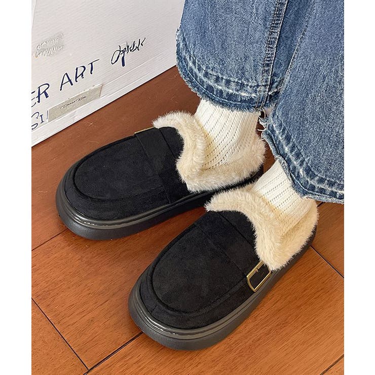 ファーモカシン 厚底 裏起毛 レディース | SUNSHINE CLOSET | 詳細画像2 