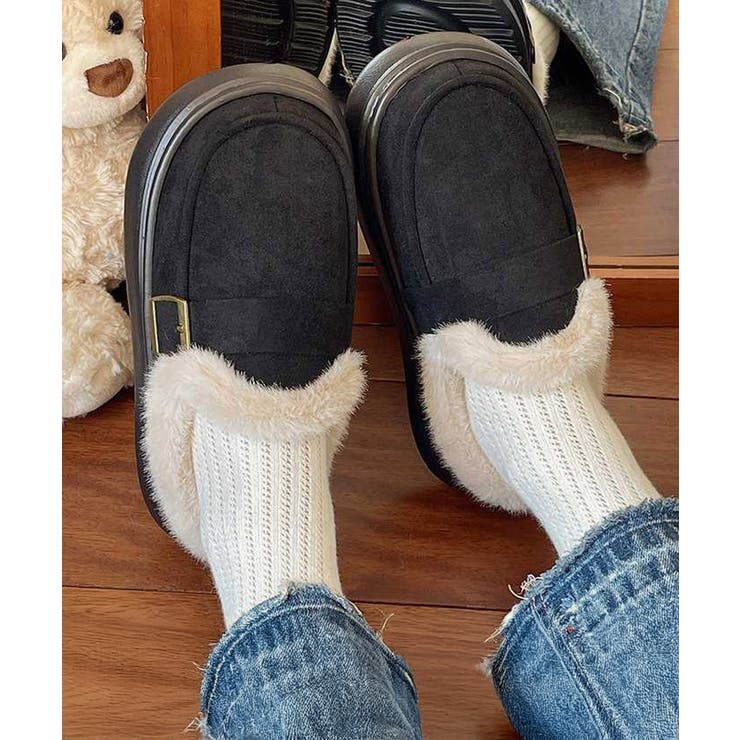 ファーモカシン 厚底 裏起毛 レディース | SUNSHINE CLOSET | 詳細画像3 