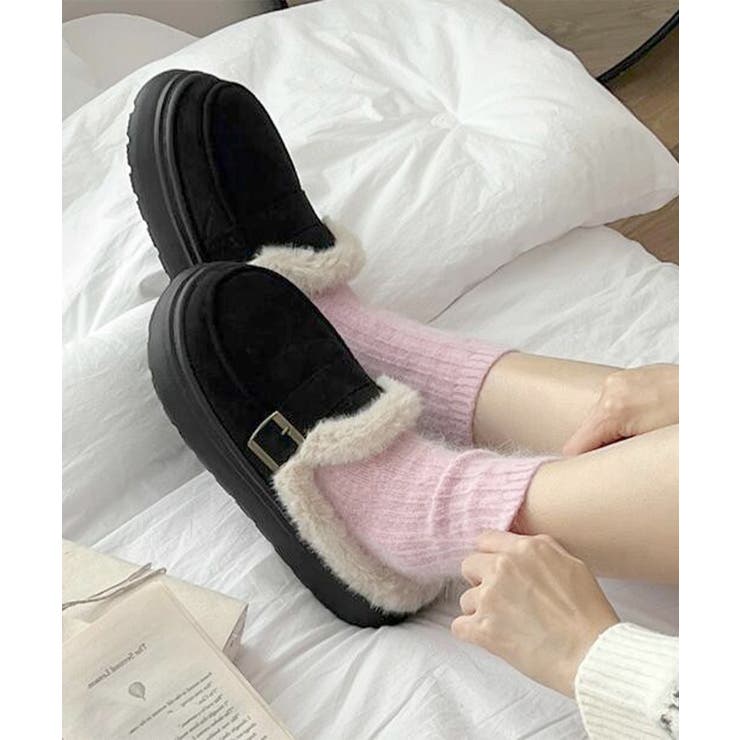 ファーモカシン 厚底 裏起毛 レディース | SUNSHINE CLOSET | 詳細画像4 