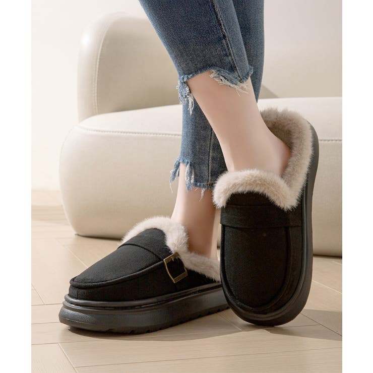 ファーモカシン 厚底 裏起毛 レディース | SUNSHINE CLOSET | 詳細画像7 