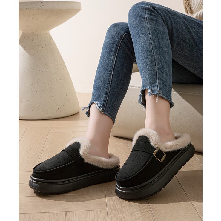 ファーモカシン 厚底 裏起毛 レディース | SUNSHINE CLOSET | 詳細画像8 