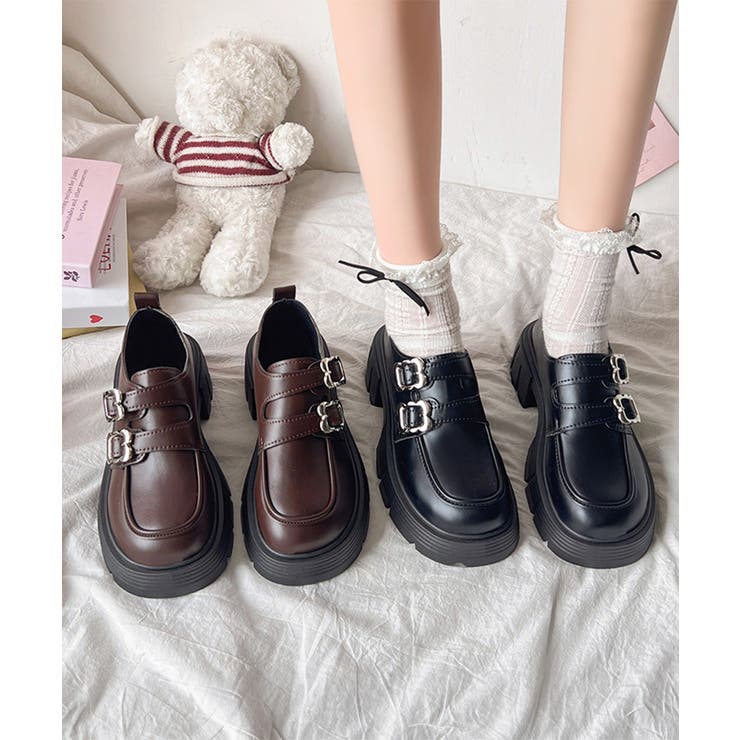 厚底ローファー 美脚 レディース 韓国風 | SUNSHINE CLOSET | 詳細画像14 