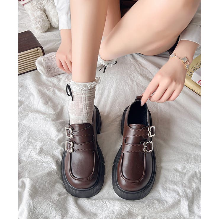 厚底ローファー 美脚 レディース 韓国風 | SUNSHINE CLOSET | 詳細画像7 