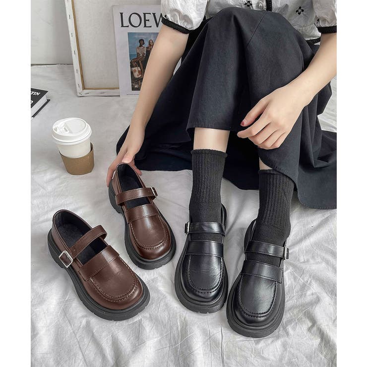 ローファー レディース 厚底 太ヒール | SUNSHINE CLOSET | 詳細画像11 