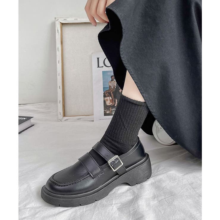 ローファー レディース 厚底 太ヒール | SUNSHINE CLOSET | 詳細画像4 