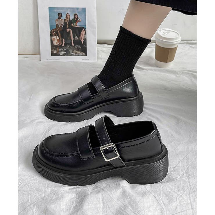 ローファー レディース 厚底 太ヒール | SUNSHINE CLOSET | 詳細画像5 