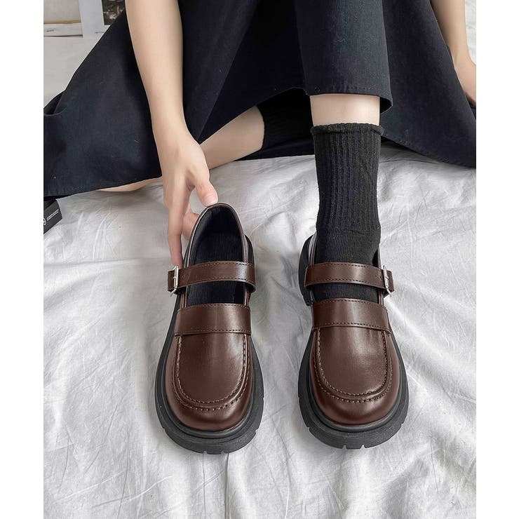 ローファー レディース 厚底 太ヒール | SUNSHINE CLOSET | 詳細画像7 