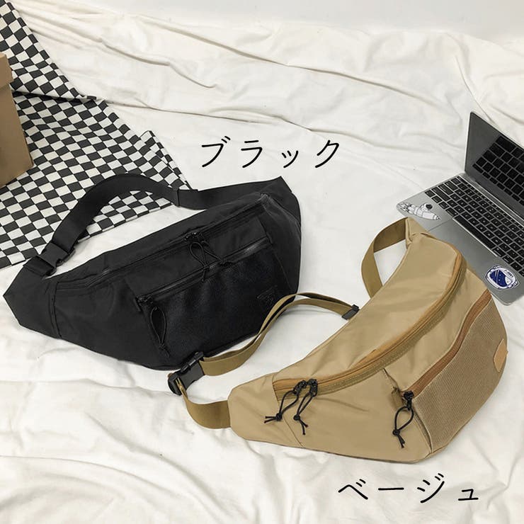 美品☆PORTER ポーター ウエスト ボディバッグ ブラック コーティング