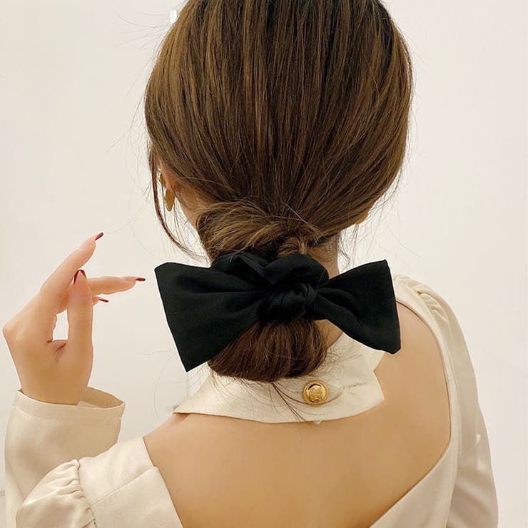 蝶結びヘアゴム シュシュ サテン 3色 | SUNSHINE CLOSET | 詳細画像5 