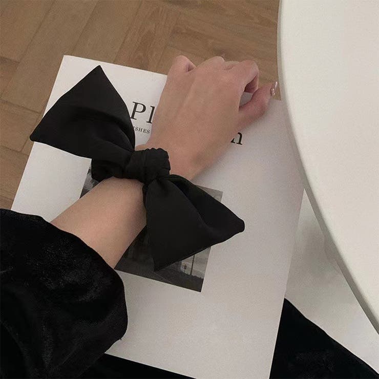 蝶結びヘアゴム シュシュ サテン 3色 | SUNSHINE CLOSET | 詳細画像8 