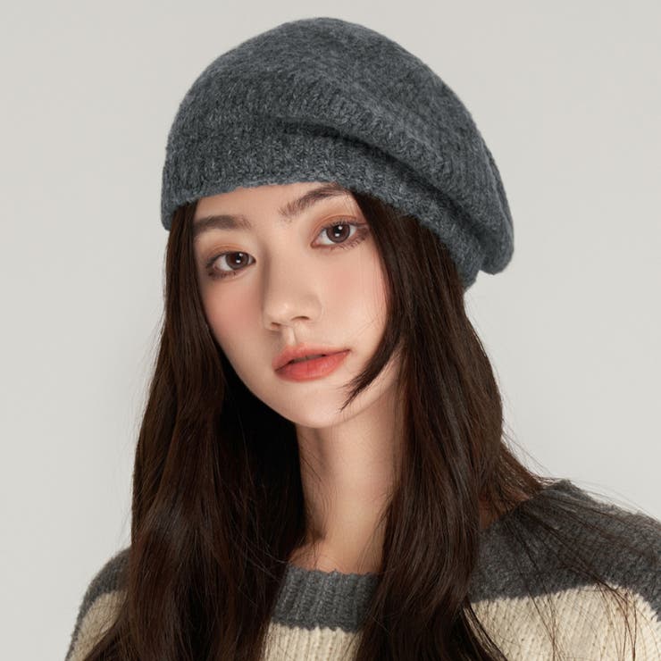 ニットベレー帽 レディース リブ編み | SUNSHINE CLOSET | 詳細画像6 