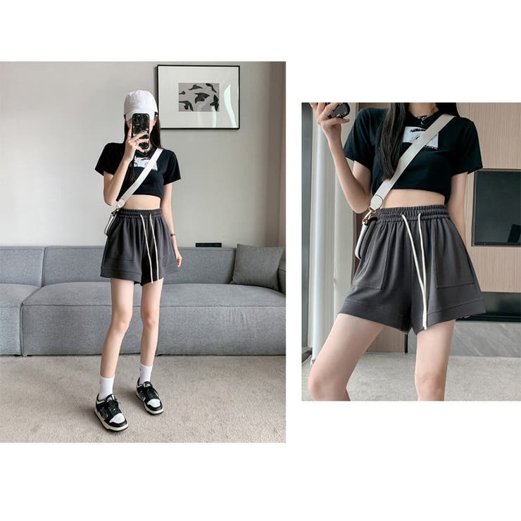 ショートパンツ ハイウエスト 部屋着 | SUNSHINE CLOSET | 詳細画像8 