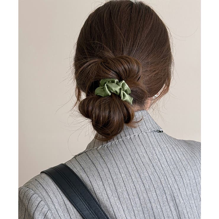 シュシュ サテンプリーツ 韓国風ヘアゴム | SUNSHINE CLOSET | 詳細画像13 