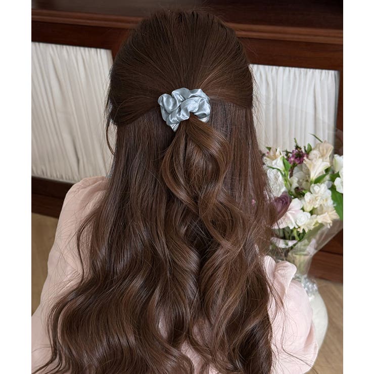 シュシュ サテンプリーツ 韓国風ヘアゴム | SUNSHINE CLOSET | 詳細画像6 