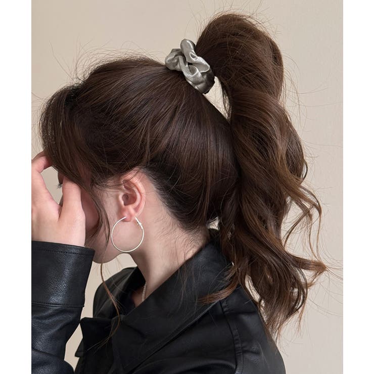 シュシュ サテンプリーツ 韓国風ヘアゴム | SUNSHINE CLOSET | 詳細画像7 