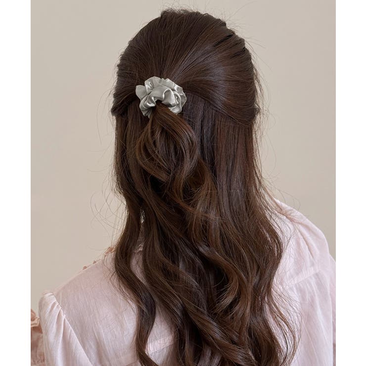 シュシュ サテンプリーツ 韓国風ヘアゴム | SUNSHINE CLOSET | 詳細画像8 