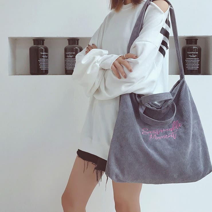 グレー | コーディロイ キャンバスバッグ レディース | SUNSHINE CLOSET