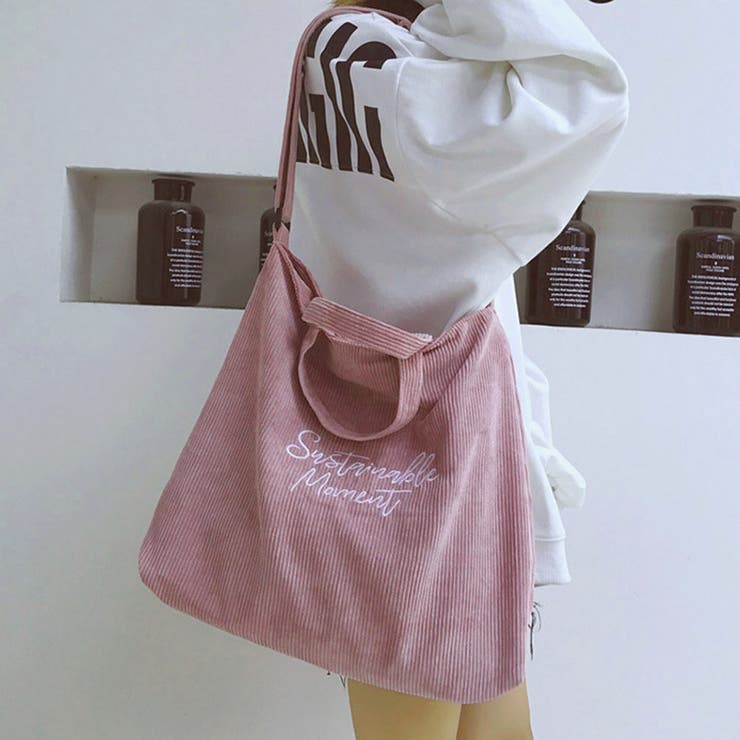ピンク | コーディロイ キャンバスバッグ レディース | SUNSHINE CLOSET