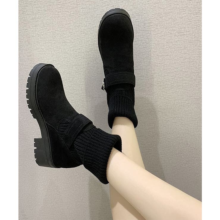 ソックス風ショートブーツ厚底 レディース | SUNSHINE CLOSET | 詳細画像16 