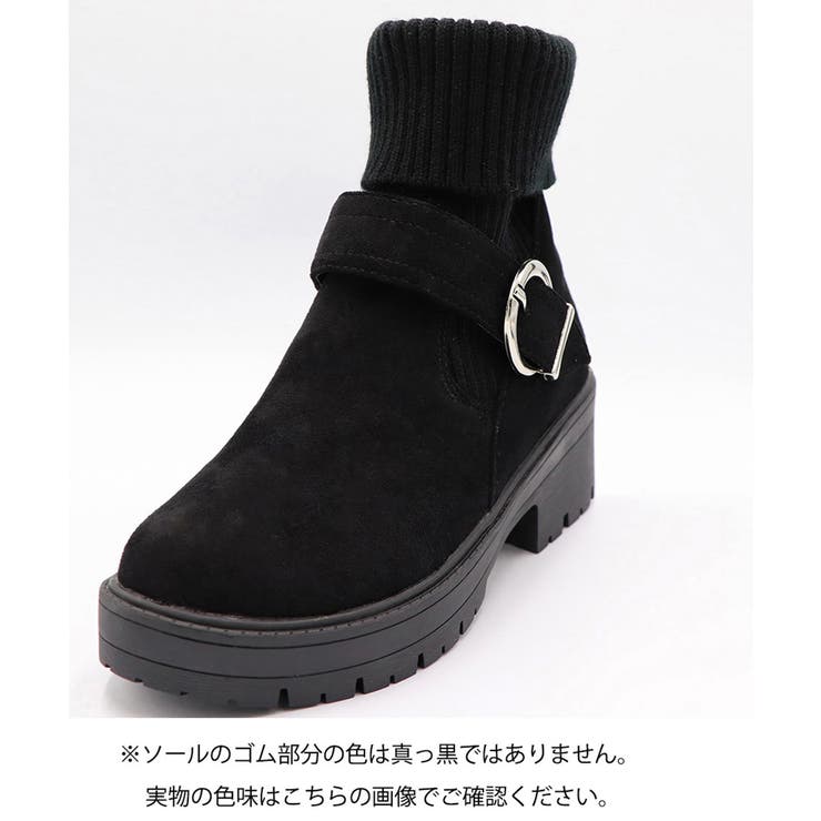 ソックス風ショートブーツ厚底 レディース | SUNSHINE CLOSET | 詳細画像31 