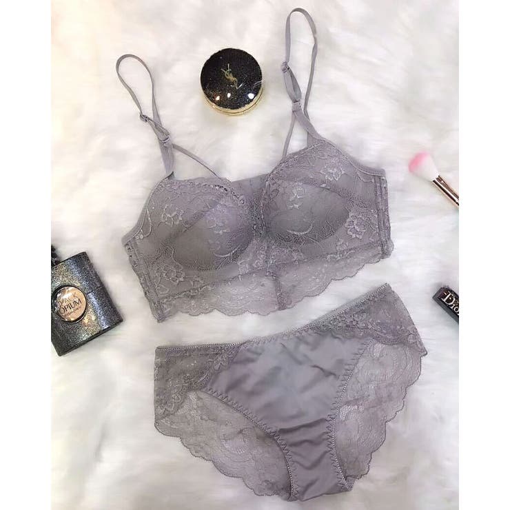 グレー | ノンワイヤー ブラジャー セクシーランジェリー | SUNSHINE CLOSET