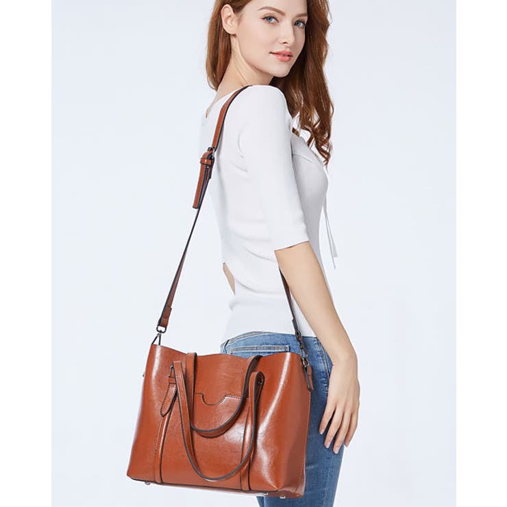 PUトートバッグ レディース ショルダーバッグ | SUNSHINE CLOSET | 詳細画像4 