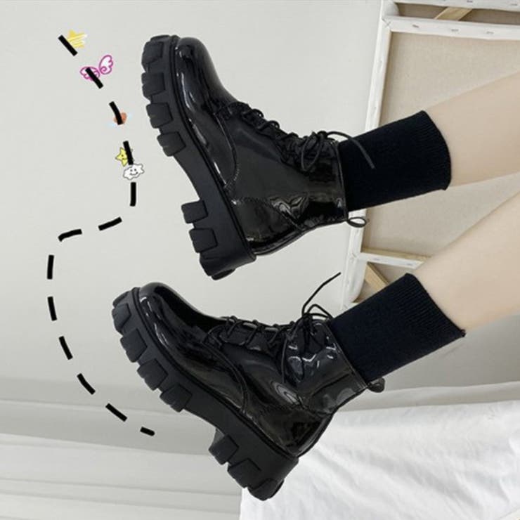 ショートブーツ レディース厚底ブーツ韓国 | SUNSHINE CLOSET | 詳細画像11 