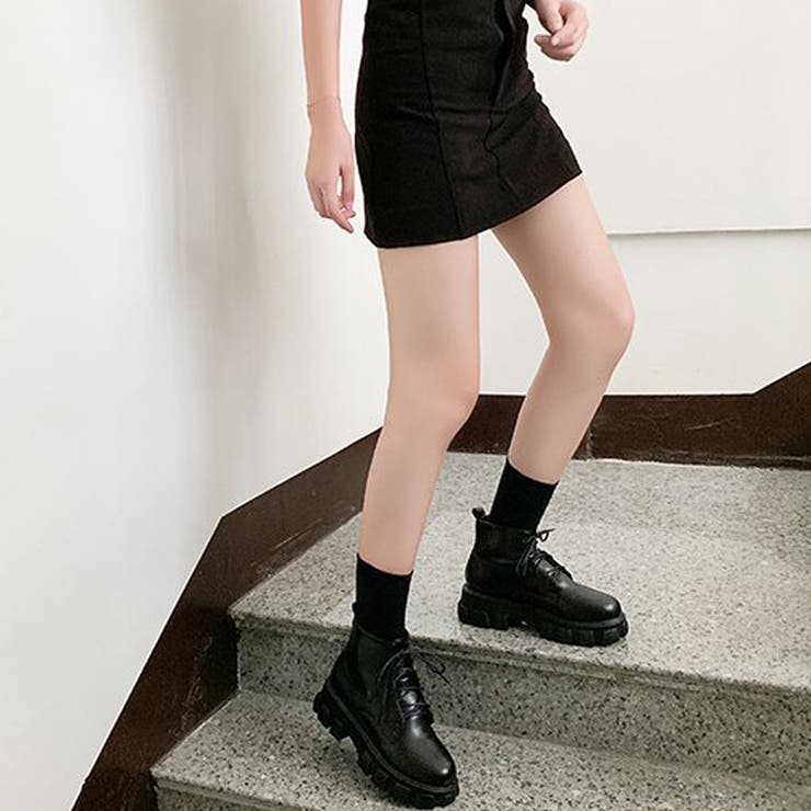 ショートブーツ レディース厚底ブーツ韓国 | SUNSHINE CLOSET | 詳細画像4 