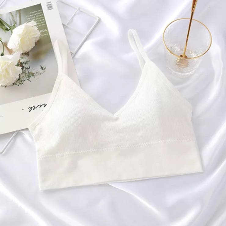 ホワイト | ショート丈 リブ キャミソール | SUNSHINE CLOSET