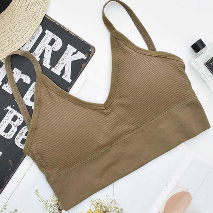 ベージュ | ショート丈 リブ キャミソール | SUNSHINE CLOSET