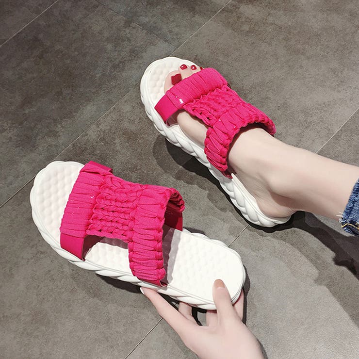 厚底サンダル メッシュ ニットサンダル | SUNSHINE CLOSET | 詳細画像13 