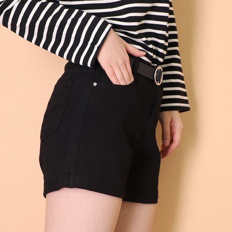Black Pleated Shorts