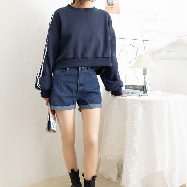 miniministore ベルト付きデニムショートパンツ春夏短パン