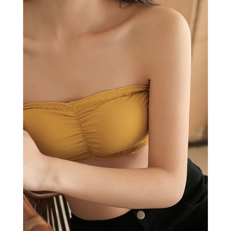 イエロー | ブラトップ リブ ビスチェ | SUNSHINE CLOSET