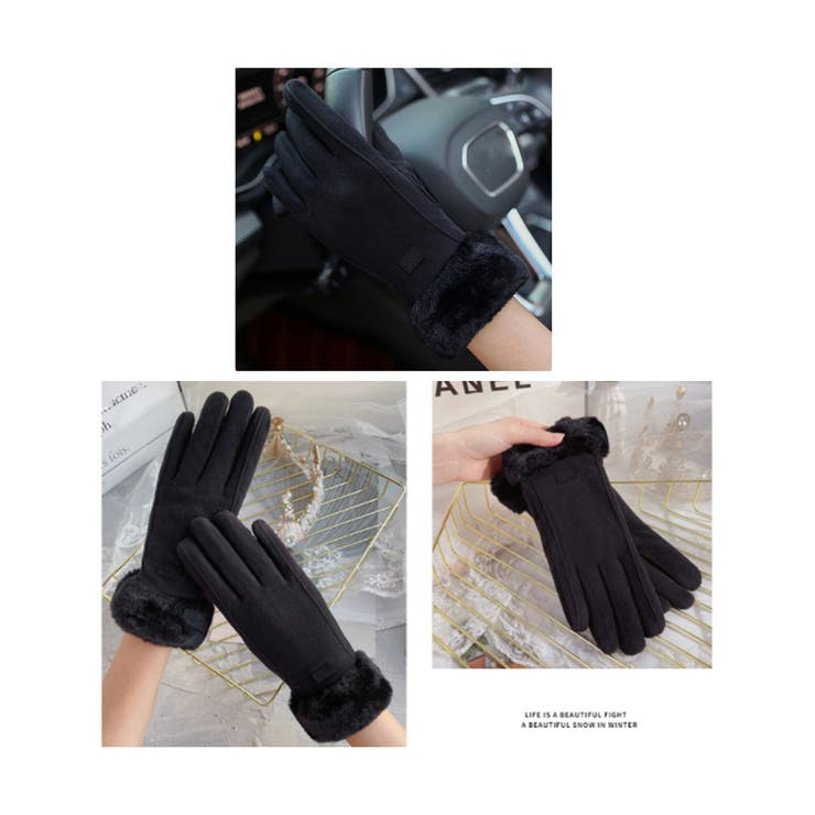 防寒手袋 レディース裏ボア 手ぶくろ秋冬 | SUNSHINE CLOSET | 詳細画像3 