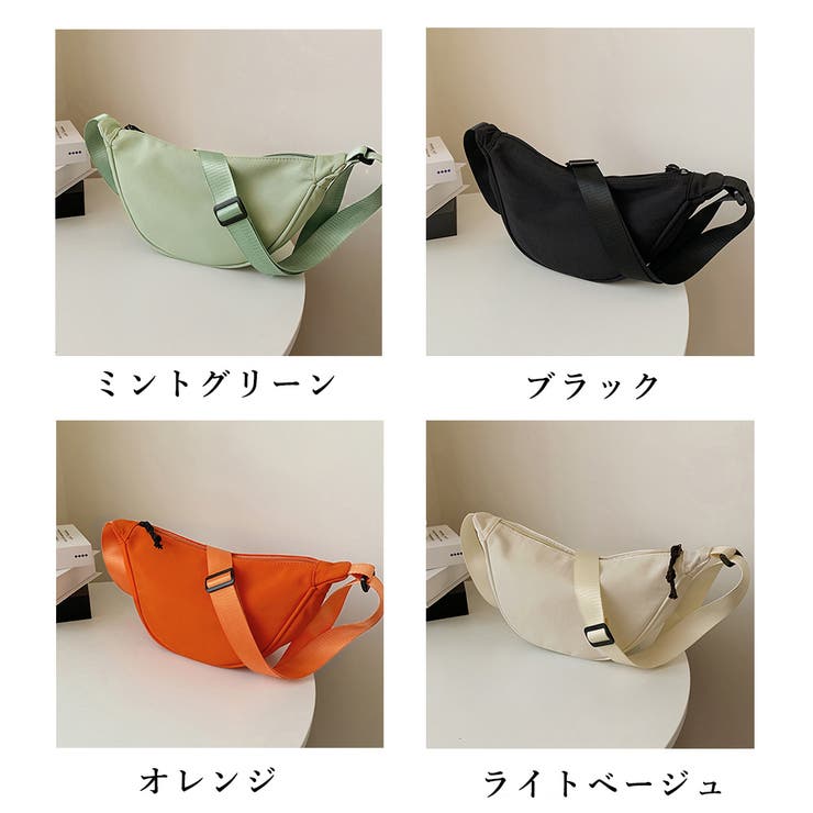 ハーフムーンショルダーバッグボディバッグ[品番：AGCW0004129
