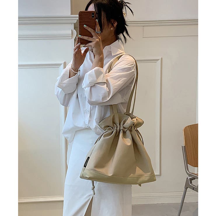 巾着バッグ ショルダーナイロンバッグ韓国 | SUNSHINE CLOSET | 詳細画像3 